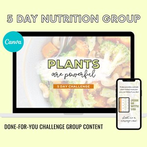 5 Day Plants are a Present, Plant-based Diet Week, Nutrition Challenge Group, Plant-based Basics Week, Vegan Challenge, Coach Content, DFY