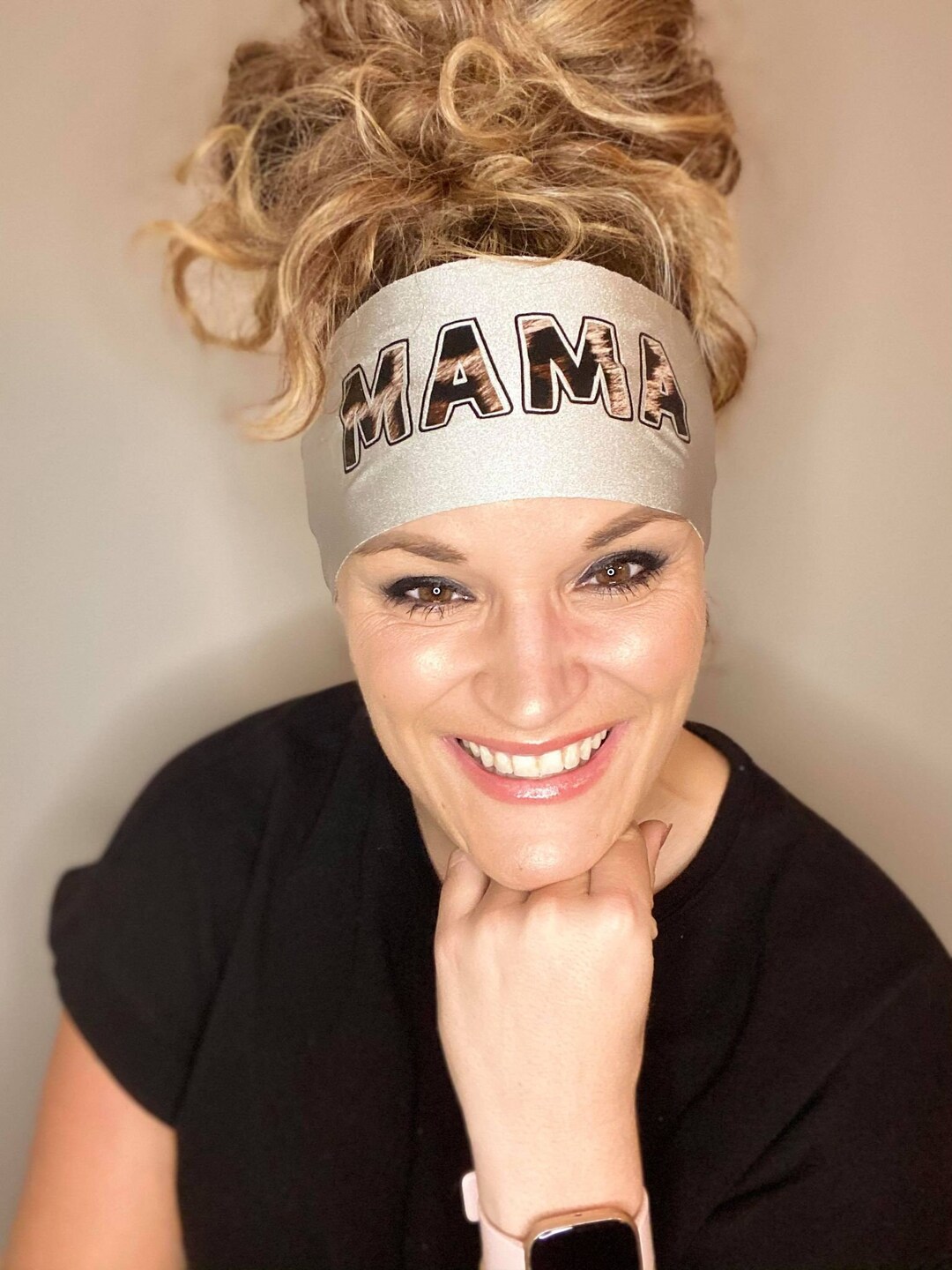 MAMA Headband MAMA Sweatband Fitness Headband Mama Etsy