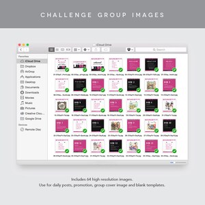 Coach Group Bundle : Pink 21 Day Fitness Challenge Challenge Group Workout Challenge Challenge Group Guide Coach Done For You image 3