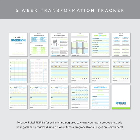 6 Wk Transformation Tracker Personal Use