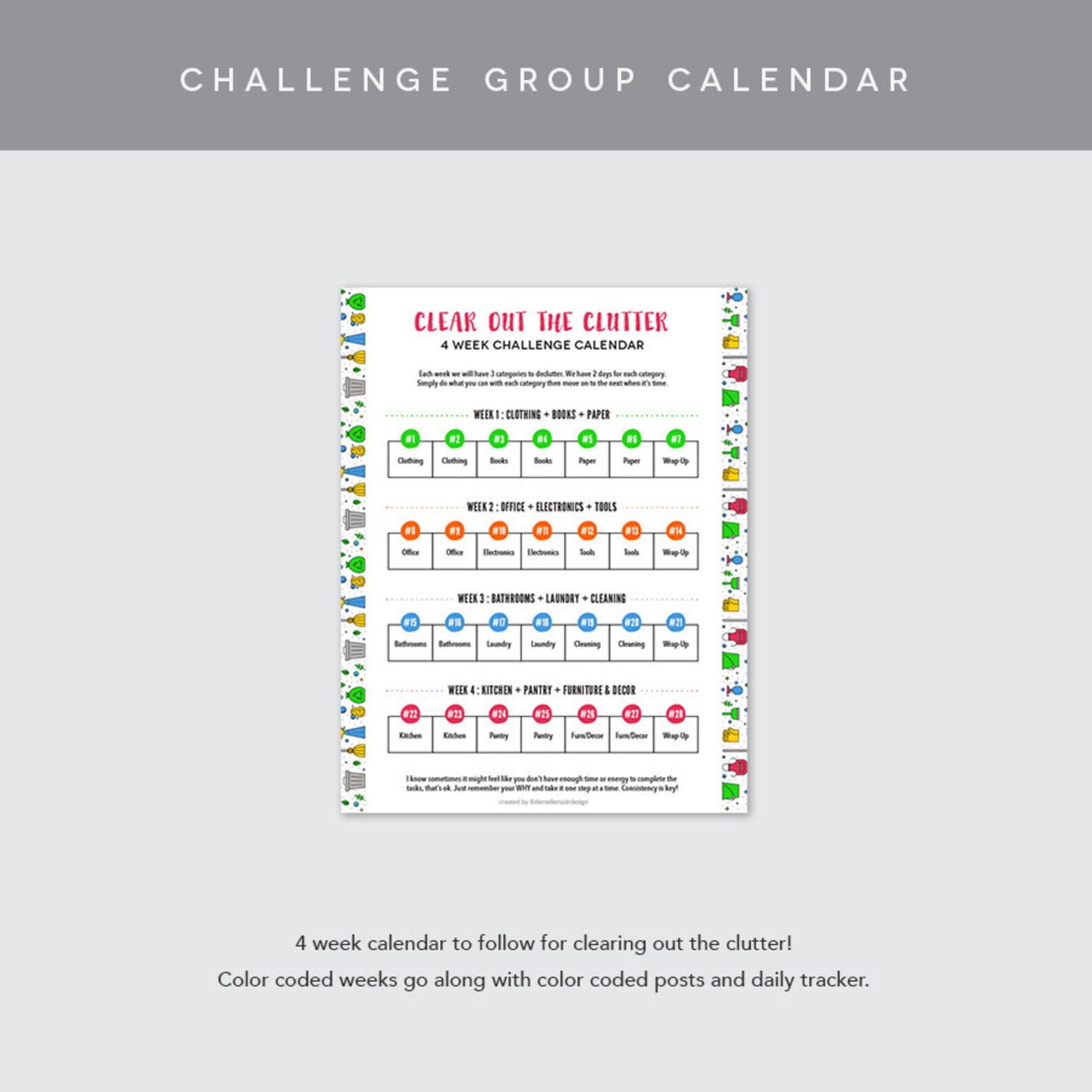 Coach Group Bundle : 28 Day Clear the Clutter Challenge - Declutter ...