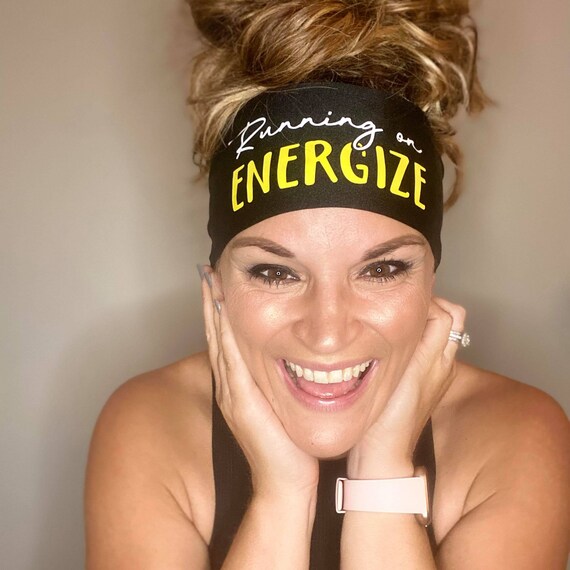 Running On Energize - Running Headband - Break Away - Wide Headband - Fitness Headband - Runs On Energize - Running Coach Headband
