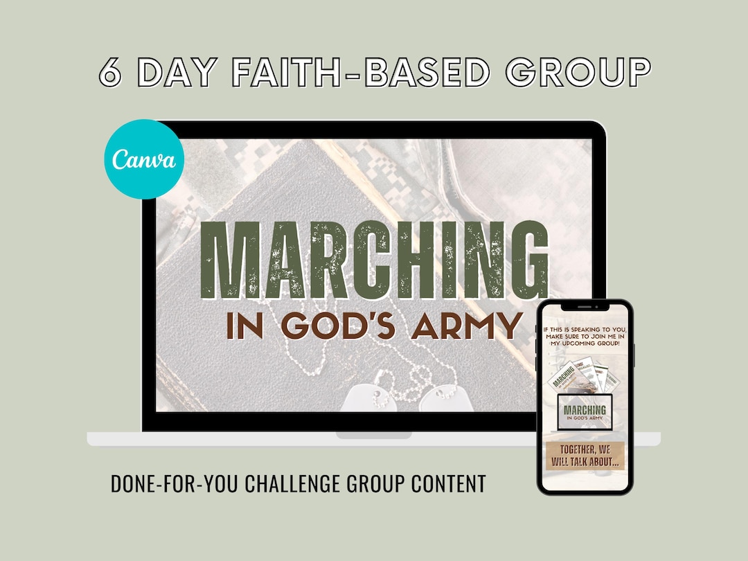 6 Day Marching in God's Army, Bible Verse Scripture of