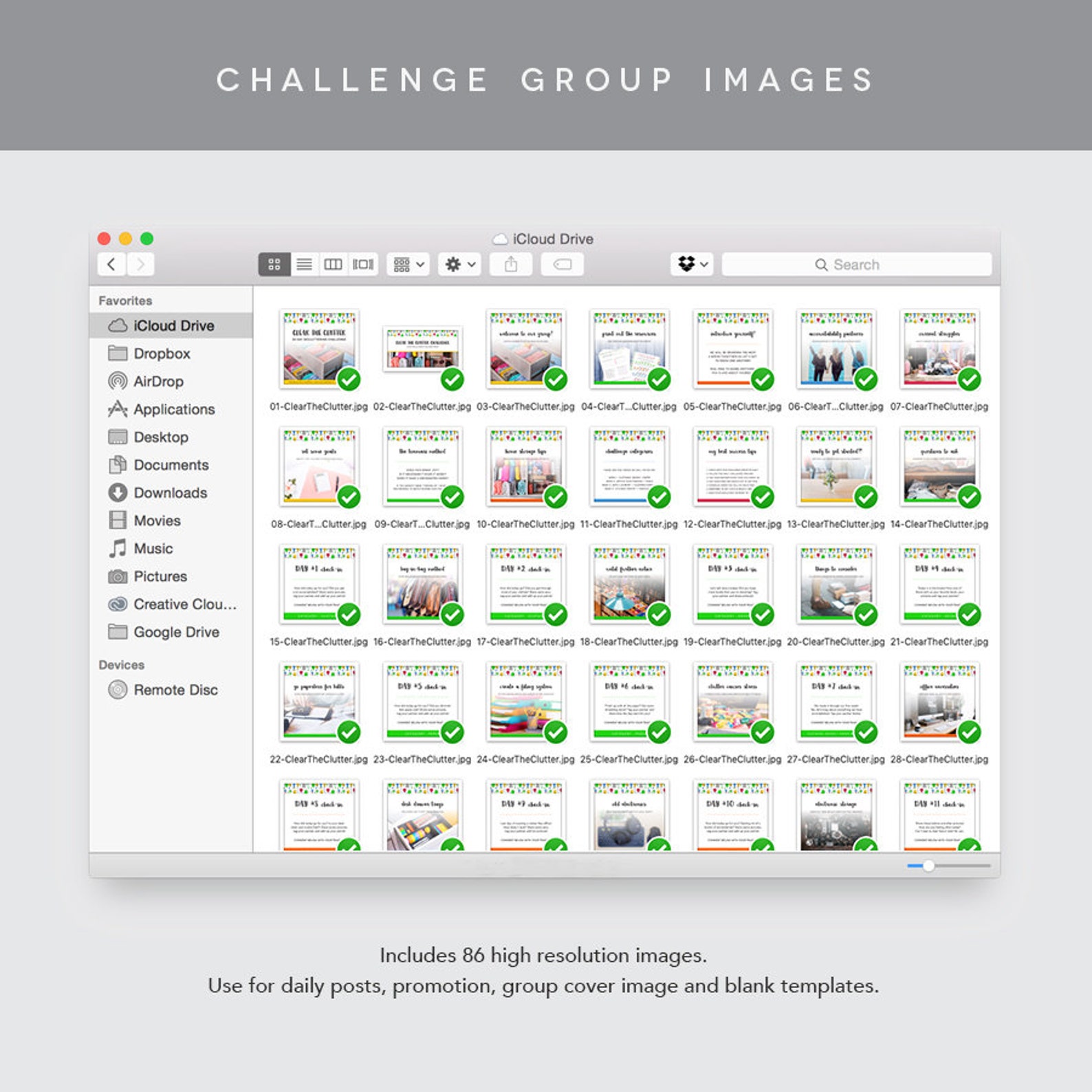 Coach Group Bundle : 28 Day Clear the Clutter Challenge - Declutter ...