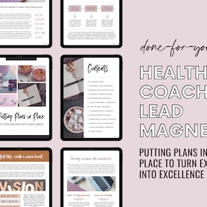 Pläne in Kraft setzen, gute Gesundheit & Fitness Ziele setzen, Ziel-Tracker, Wellness eBook, Christian Coach Inhalt, Blei Magnet Freemium