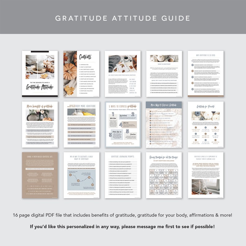 Gratitude Attitude Guide - Ways to Cultivate More Gratitude - Tips to ...