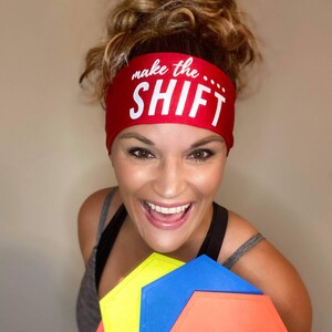 Make the Shift Headband - Shift Headband - Fitness Headband - Workout headband - Wide Headband - BOD - BB Coach