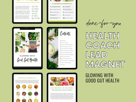 Glowing With Good Gut Health, Gut Health eBook, Healing Your Gut, Gut Health Tips, Wellness Christian Coach Content, Lead Magnet Freemium