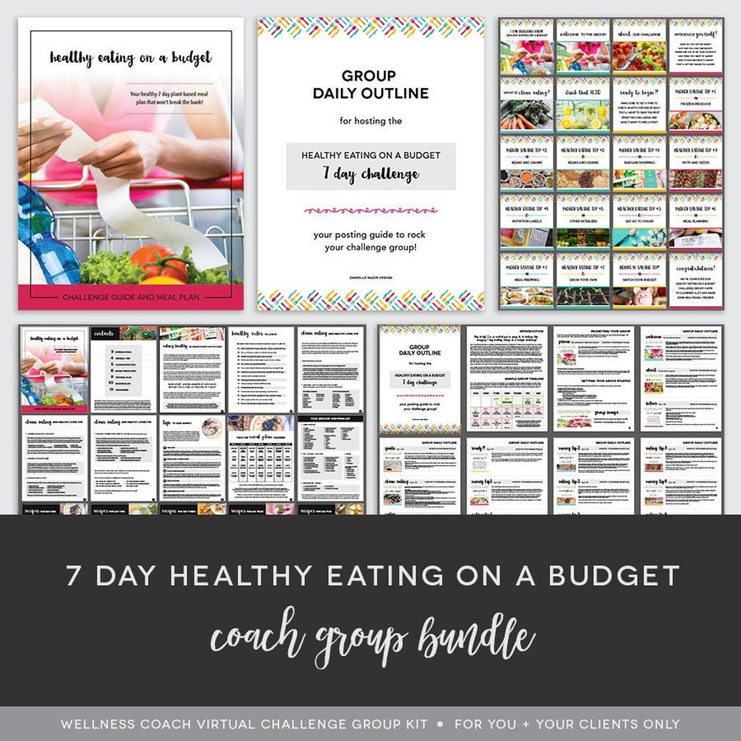 Coach Group Bundle : 7 Day Healthy Eating on a Budget - Budget Meal ...
