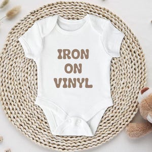 Custom Iron On Vinyl Decals  | Heat Transfer Name Labels for Clothes and DIY Projects