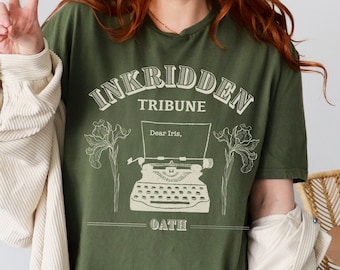 Divine Rivals Inkridden Tribune Tshirt, Oath Gazette Tshirt, Iris Winnow and Roman Kitt Shirt, Divine Rivals Gift, BookTok Shirt