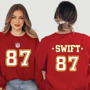 Taylor NFL Sweatshirt, Travis Kelce Sweatshirt, Swift Shirt Chiefs Jersey sweatshirt,Travis Kelce Sweatshirt Taylor and Travis Sweatshirt