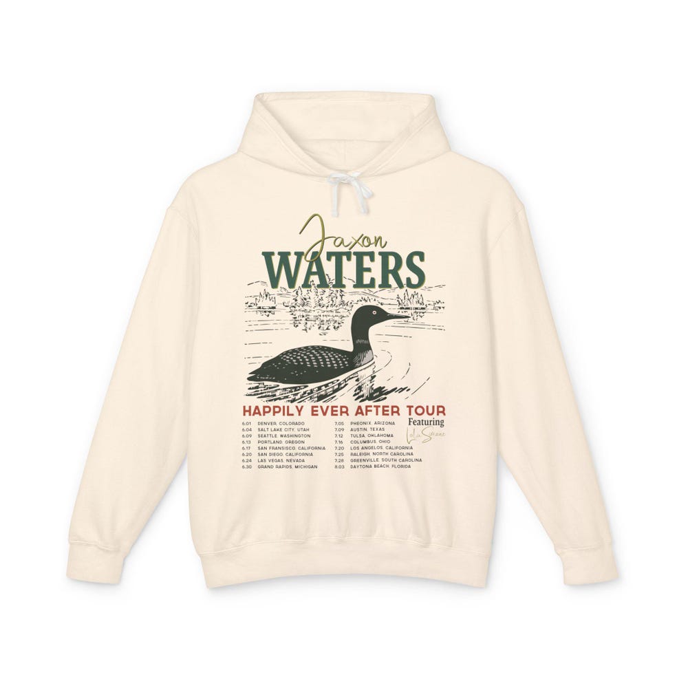 Jaxon Waters Tour Hoodie, Abby Jiimenez Hoodie, Happily Ever After Playlist, Part Of Your World, Just For The Summer Shirt, Bookish Hoodie