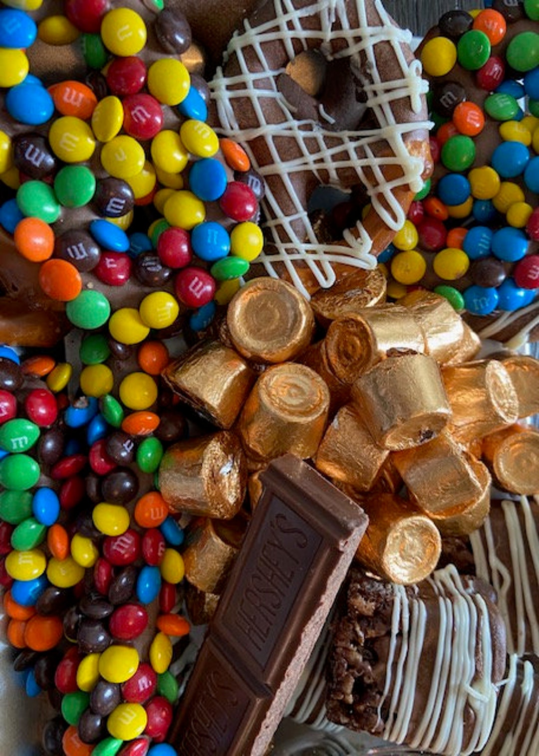 Gourmet Chocolate Covered Pretzels and Candy Extravaganza Charcuterie Licorice Sugar Sweet 