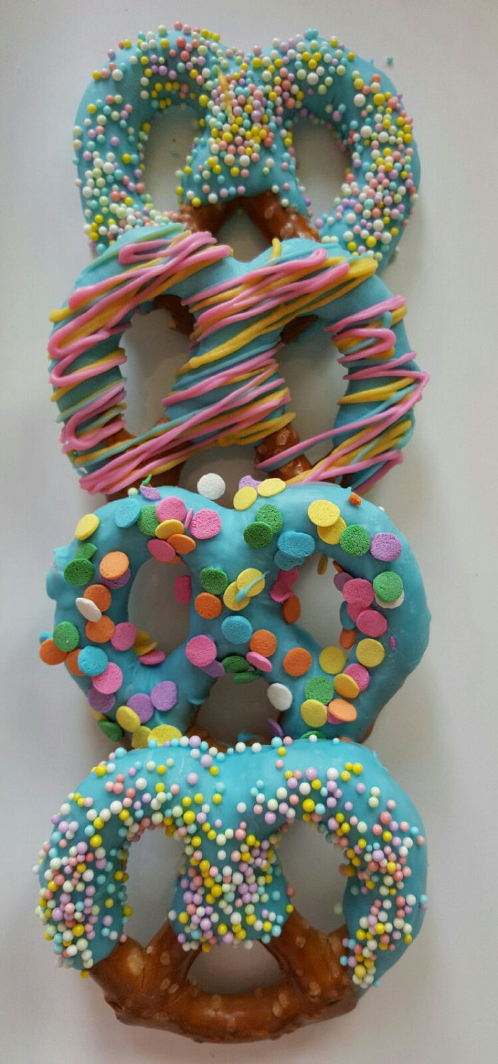 Chocolate Covered Pretzels Its a Boy Teal Baby Shower White Etsy