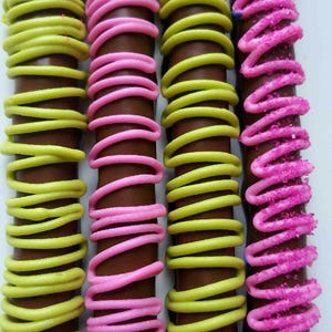 Gourmet Chocolate Covered Pretzels Baby Shower Its a Girl Princess party Favors Boxed Gift Bridal Wedding Corporate Fundraiser Custom Orders