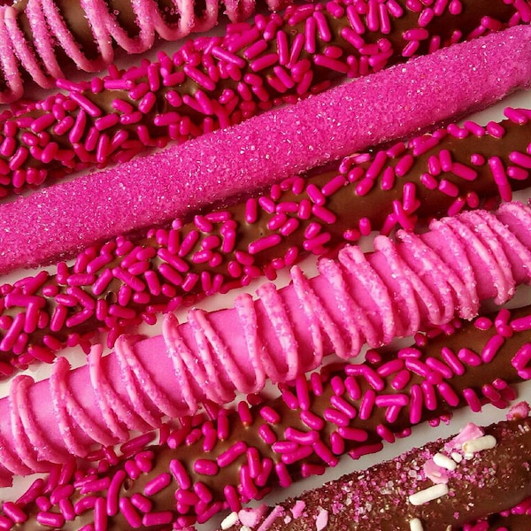 Chocolate Covered Pretzels for Girl Baby Shower Etsy