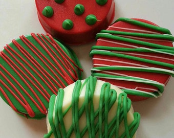 Gourmet Chocolate Covered Oreos Cookies Christmas Cookies | Etsy
