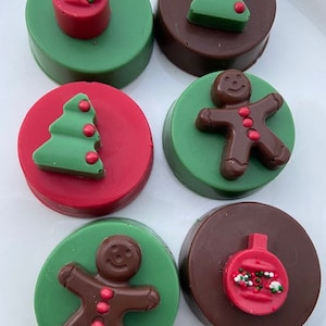Gourmet Gingerbread Man Chocolate Covered Oreos Cookies Holiday Christmas Party Favor Stocking Stuffer Holiday Corporate Family Gift