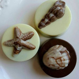 Gourmet Milk Chocolate Covered Oreos Sea Shells, Beach theme Starfish Nautical Bridal Shower Wedding Favor Birthday Retirement Christening