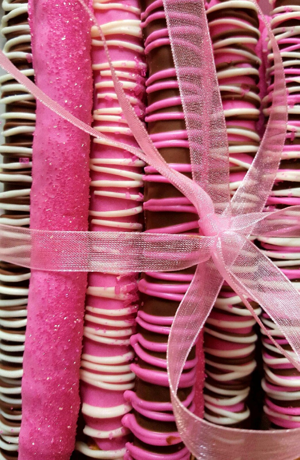 Gourmet Chocolate Covered Pretzels - Boxed Sets - Breast Cancer