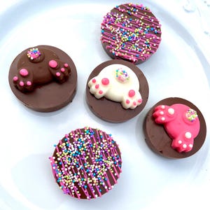 Gourmet Chocolate Easter Oreo Basket~Treats! Chocolate Covered Easter Bunny Oreos, Spring Boxed Sets Baskets Pre Order!