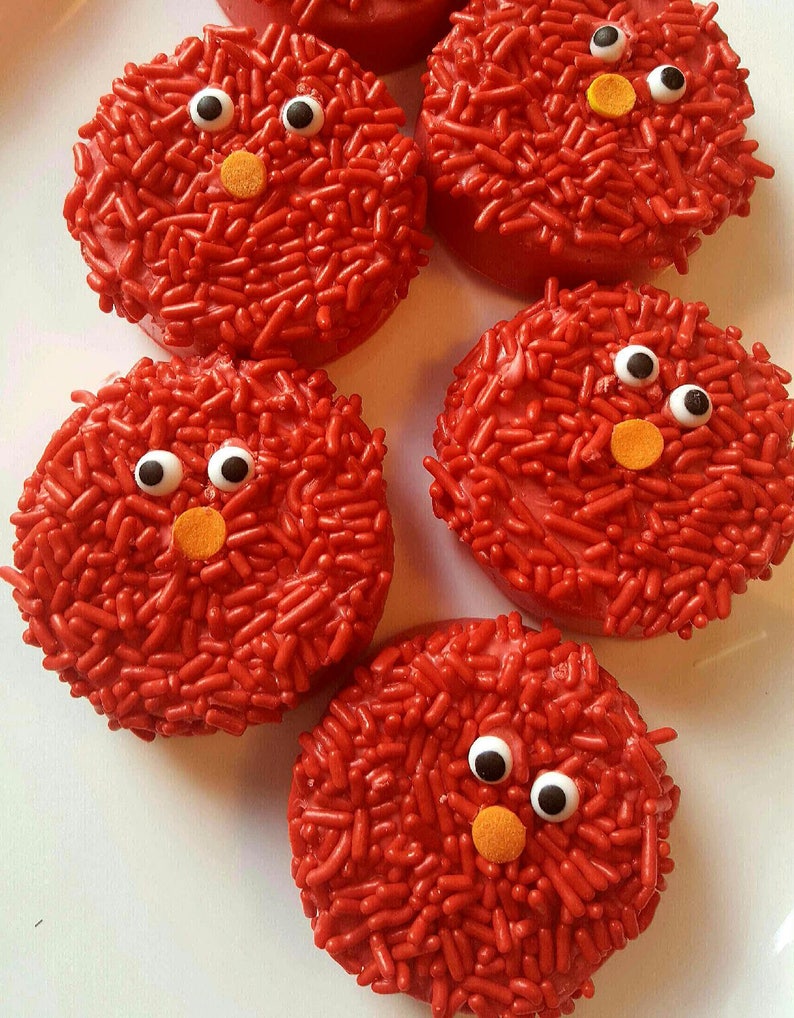 Gourmet Red Sprinkles Chocolate Covered Oreos Cookies 1st Etsy