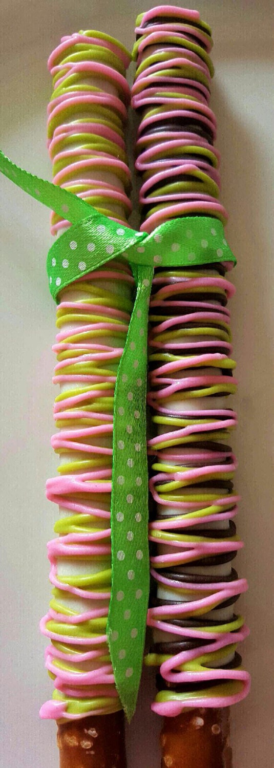 Gourmet Chocolate Covered Pretzels Mothers Day Valentines Etsy