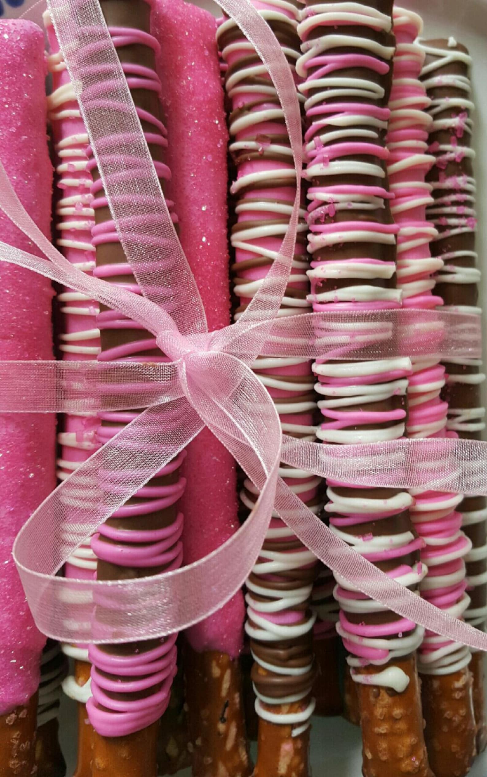 Gourmet Chocolate Covered Pretzels Boxed Sets Breast Etsy