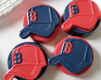 Gourmet Chocolate Covered oreos, Baseball, Boston, Fathers Day, Birthday Favors, party,baby shower, wedding, sports custom gift boxes sets!
