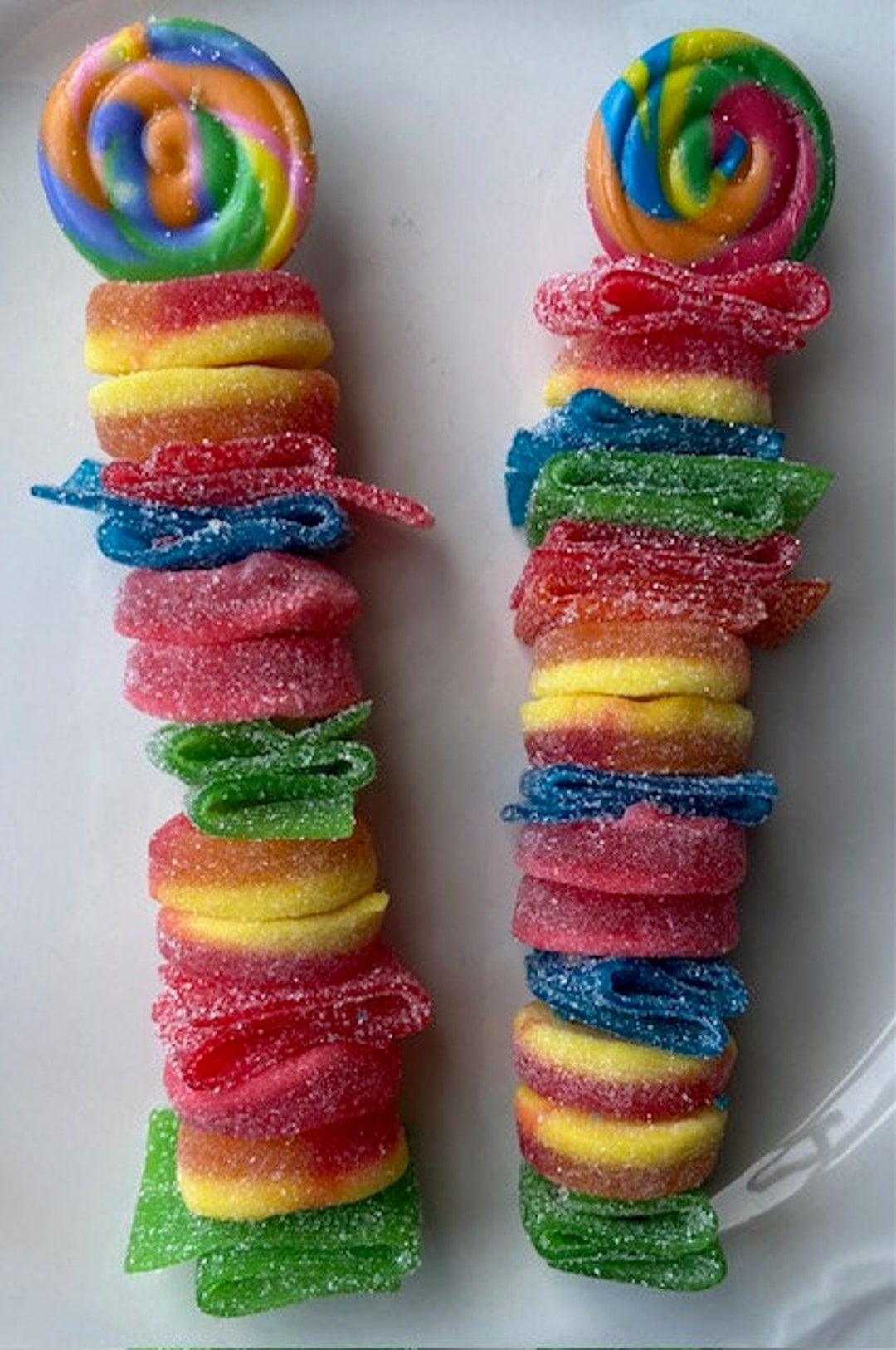 Candy Kabob Party Favors Lollipop Gummy Sour Candy Birthday Party Stocking Stuffer Holiday