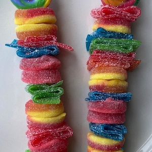 Candy Kabob Party Favors Lollipop Gummy Sour Candy Birthday Party Stocking Stuffer Holiday Graduation  Candy Land Theme Easter Basket