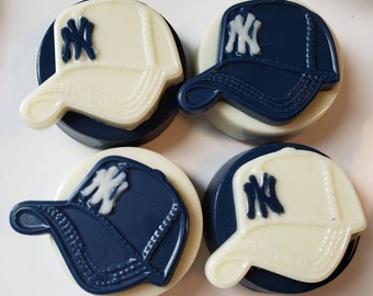 Gourmet Chocolate Covered Oreos!  New York!  Fathers Day Gift! Birthday Party favor!  Baseball Fan! Boxed set of 15!