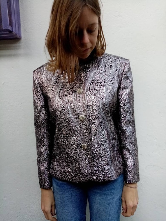 80s silver jacket