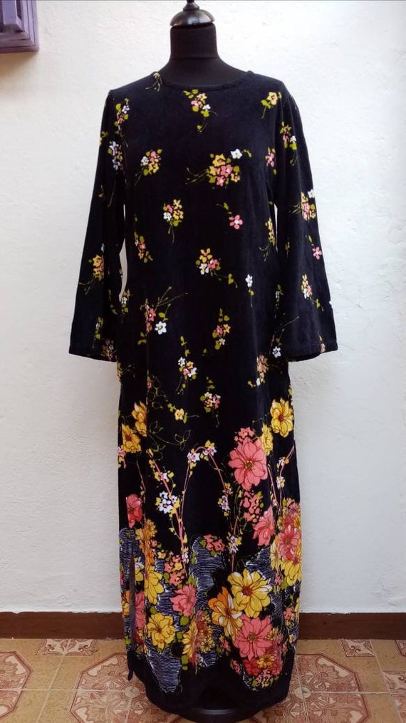70s flower power dress