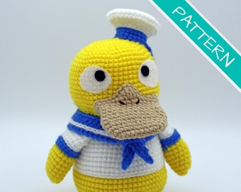 Crochet Pattern: Sailor Duck Amigurumi PDF [ENGLISH]