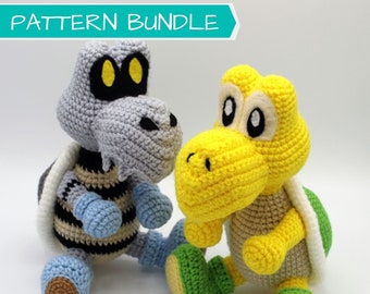 Crochet Pattern Bundle: Turtle and Spooky Turtle Amigurumi PDF [English]