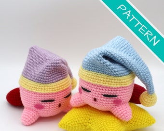 Crochet Pattern: Sleepy Star Puff Amigurumi PDF [ENGLISH]