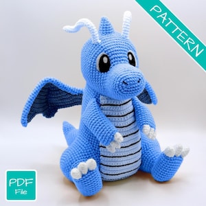 Crochet Pattern: Friendly Dragon Amigurumi Pattern PDF File [ENGLISH]