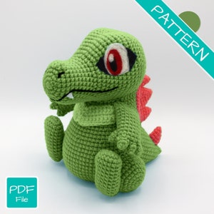 Crochet Pattern: Baby Crocodile Amigurumi PDF File [ENGLISH]