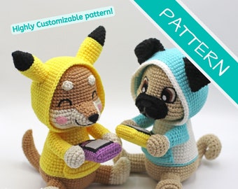 Crochet Pattern: Gamer and Cosplay Dog PDF FILE [ENGLISH]