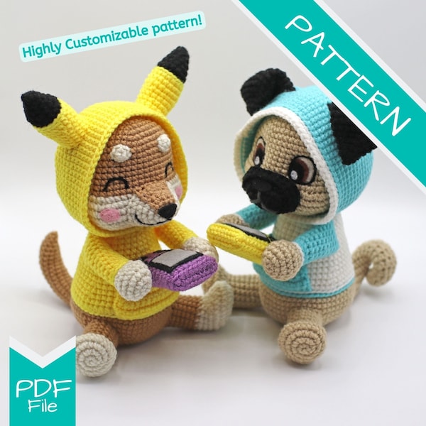 Crochet Pattern: Gamer and Cosplay Dog PDF FILE [ENGLISH]