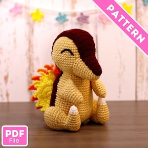 Crochet Pattern: Fire Hedgehog Amigurumi PDF File [ENGLISH]