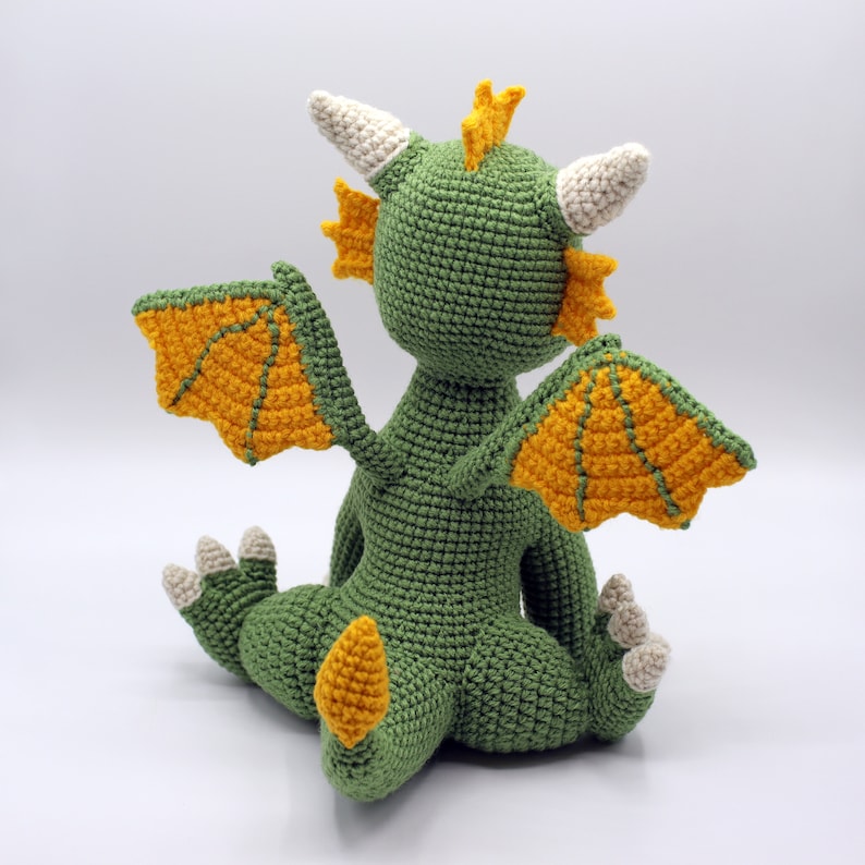 Crochet Pattern: Baby Dragon Amigurumi PDF ENGLISH image 6