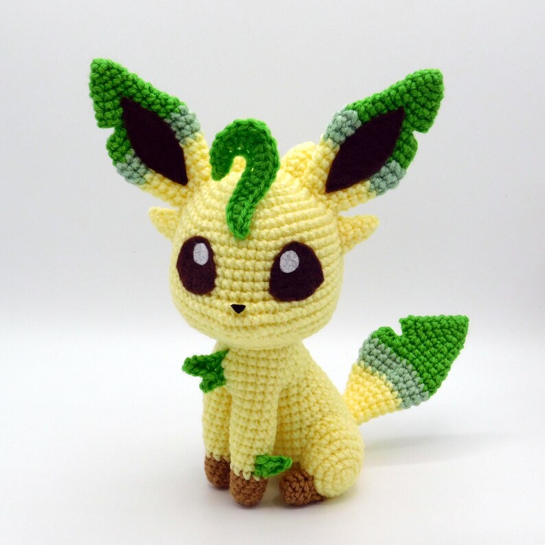 Crochet Pattern Chibi Leafeon Amigurumi PDF File Etsy