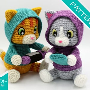 Crochet Pattern: Gamer Kitty Amigurumi PDF File [ENGLISH]