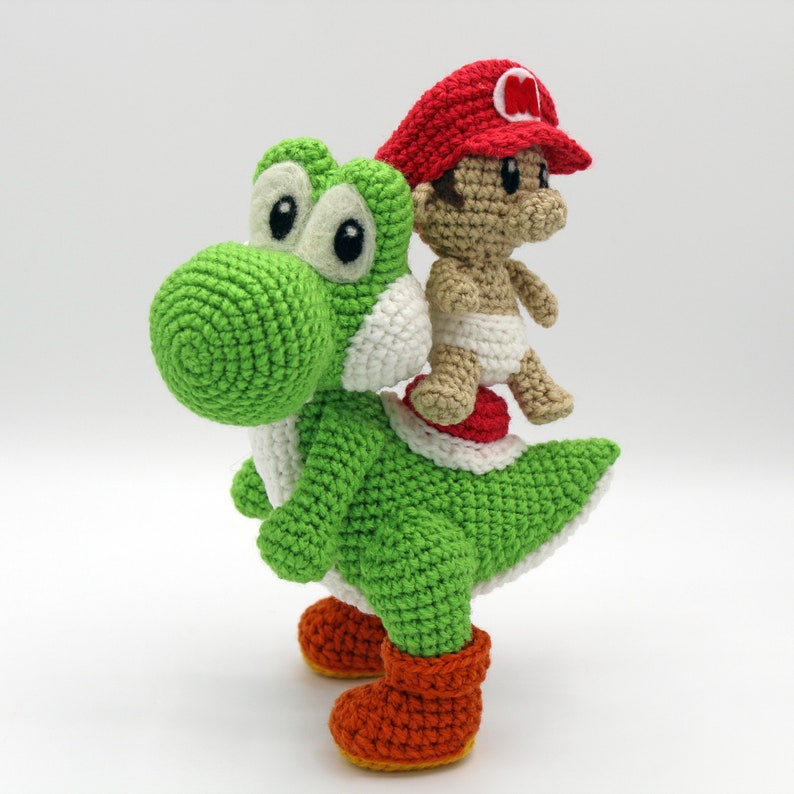 Crochet Pattern: Dinosaur with Baby and Eggs Amigurumi PDF File ENGLISH image 3