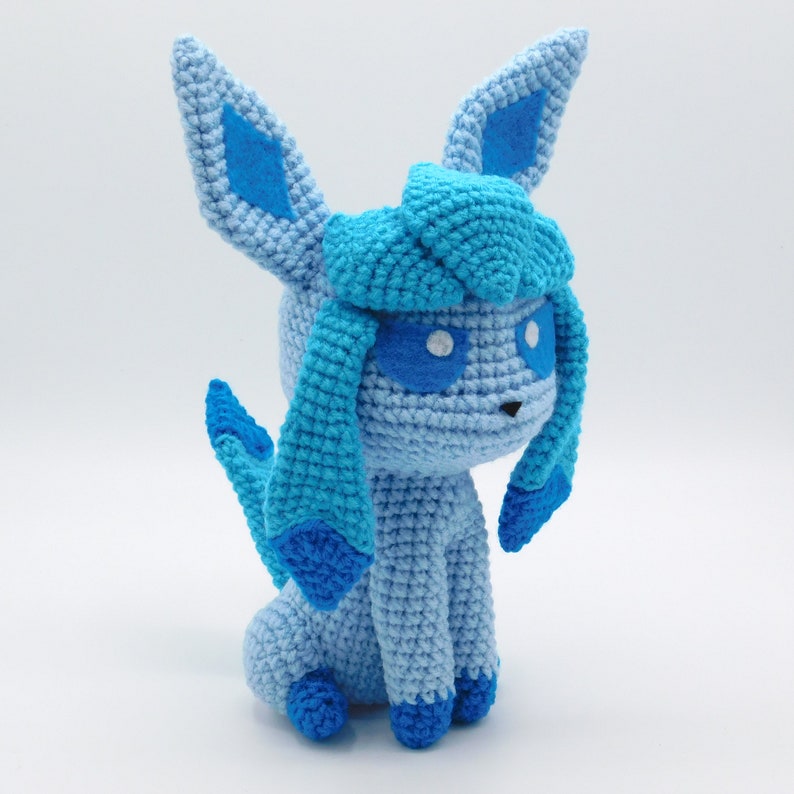 Crochet Pattern Chibi Glaceon Amigurumi PDF File Etsy