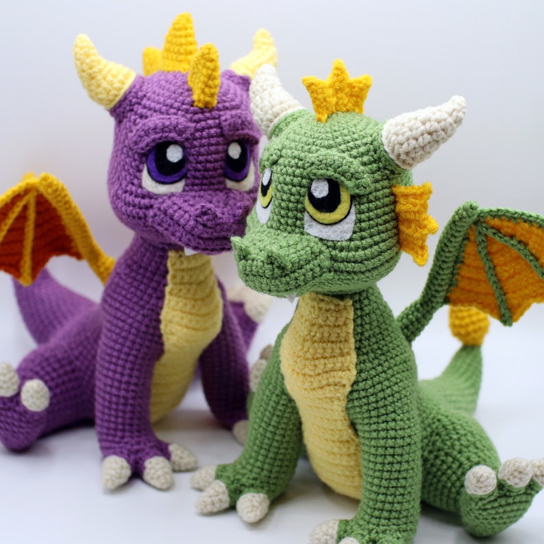 Crochet Pattern: Baby Dragon Amigurumi PDF ENGLISH image 3