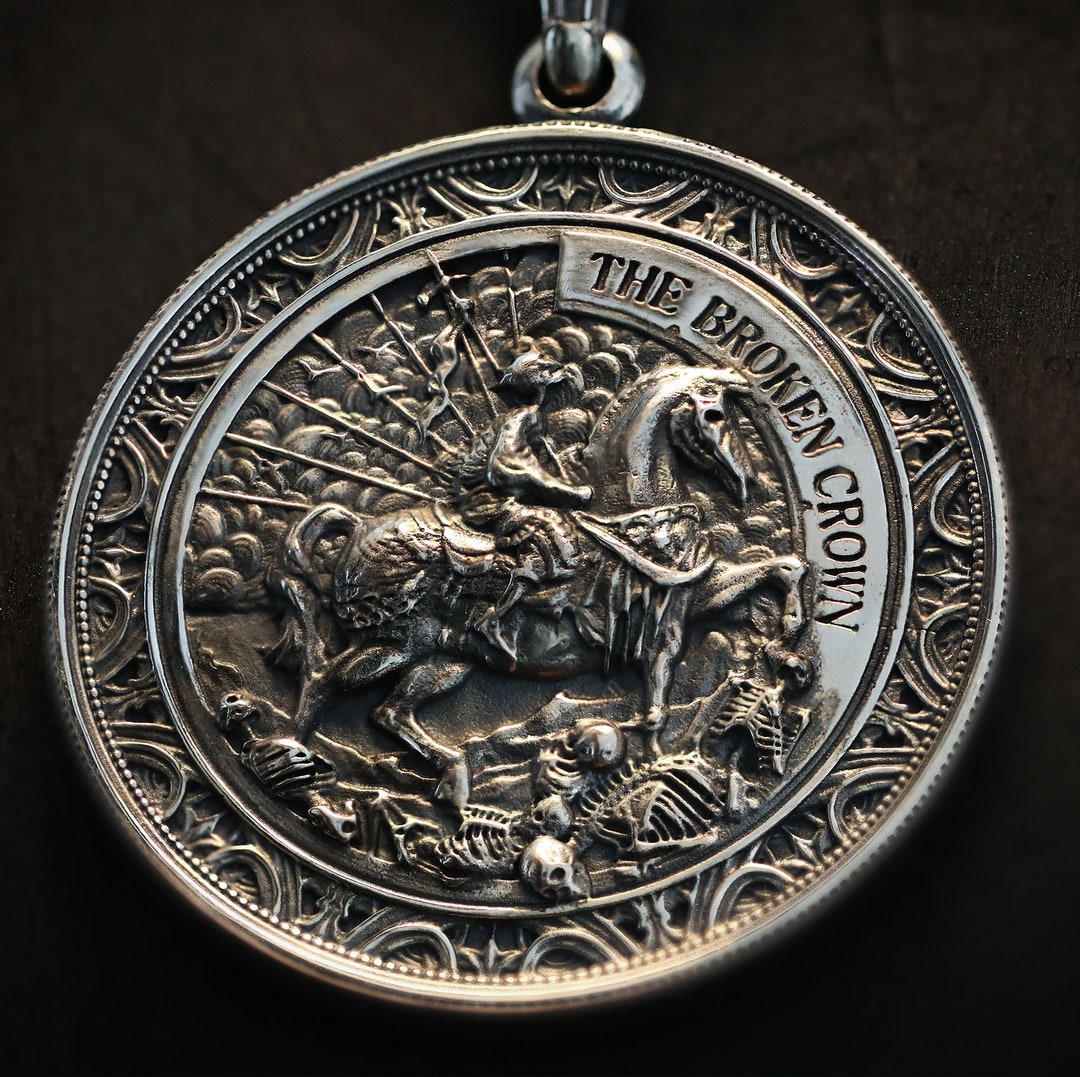 Broken Crown Pendant - Etsy